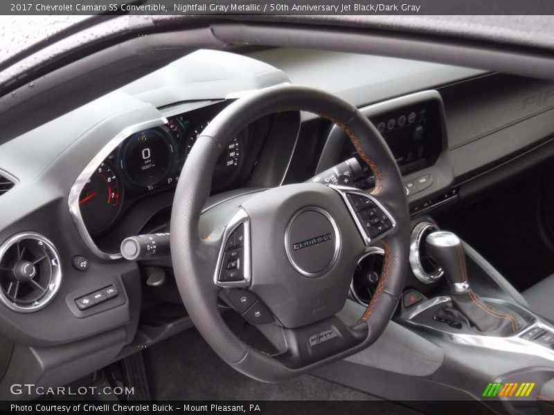 Nightfall Gray Metallic / 50th Anniversary Jet Black/Dark Gray 2017 Chevrolet Camaro SS Convertible