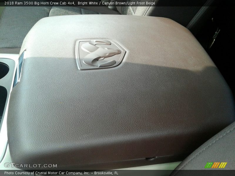 Bright White / Canyon Brown/Light Frost Beige 2018 Ram 3500 Big Horn Crew Cab 4x4