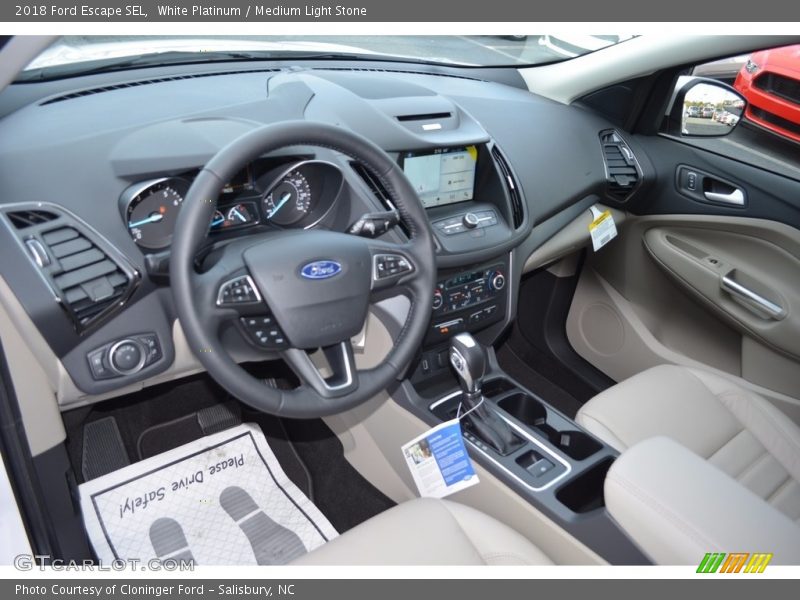  2018 Escape SEL Medium Light Stone Interior