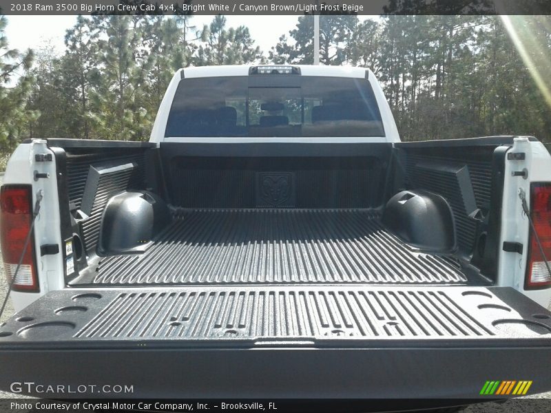 Bright White / Canyon Brown/Light Frost Beige 2018 Ram 3500 Big Horn Crew Cab 4x4