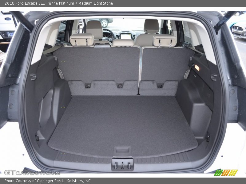 White Platinum / Medium Light Stone 2018 Ford Escape SEL