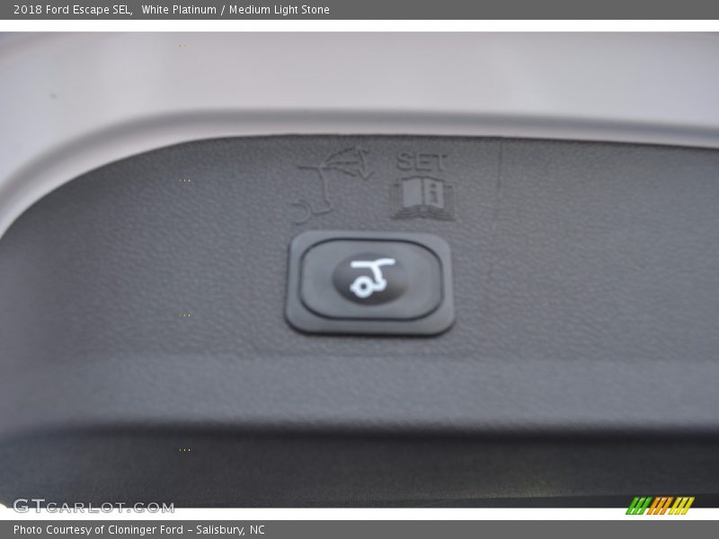 White Platinum / Medium Light Stone 2018 Ford Escape SEL