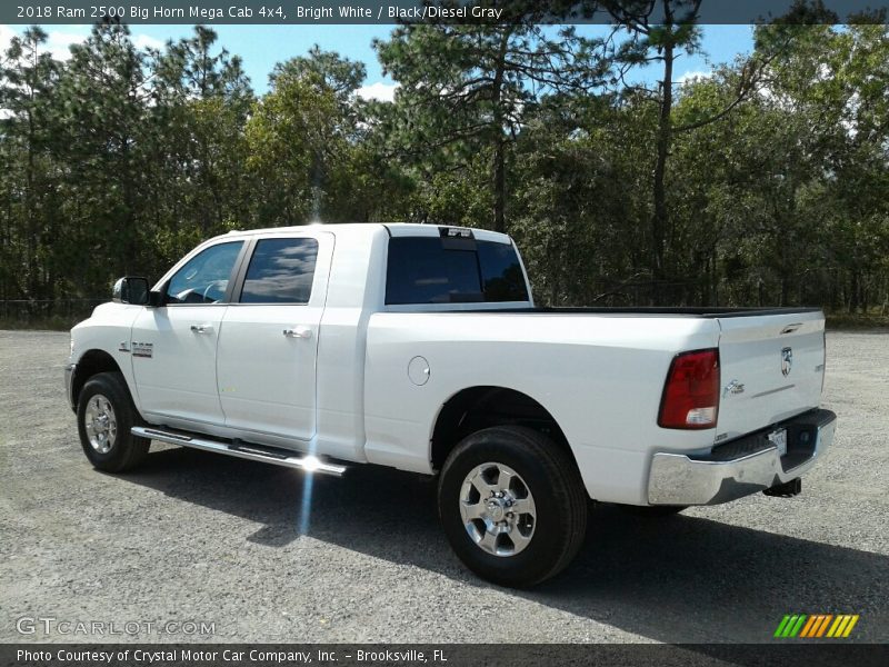 Bright White / Black/Diesel Gray 2018 Ram 2500 Big Horn Mega Cab 4x4