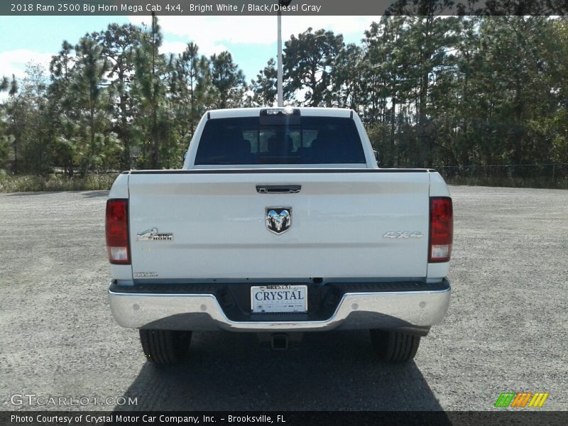 Bright White / Black/Diesel Gray 2018 Ram 2500 Big Horn Mega Cab 4x4
