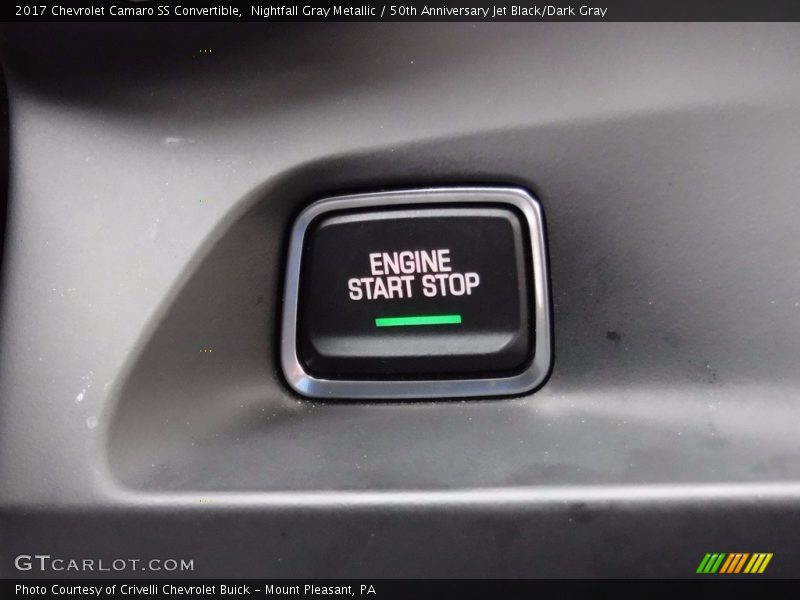 Nightfall Gray Metallic / 50th Anniversary Jet Black/Dark Gray 2017 Chevrolet Camaro SS Convertible