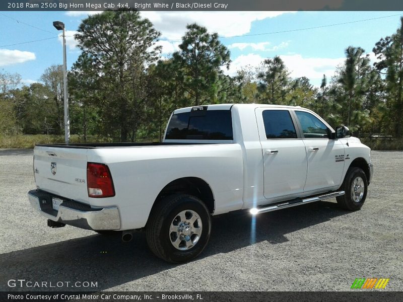 Bright White / Black/Diesel Gray 2018 Ram 2500 Big Horn Mega Cab 4x4
