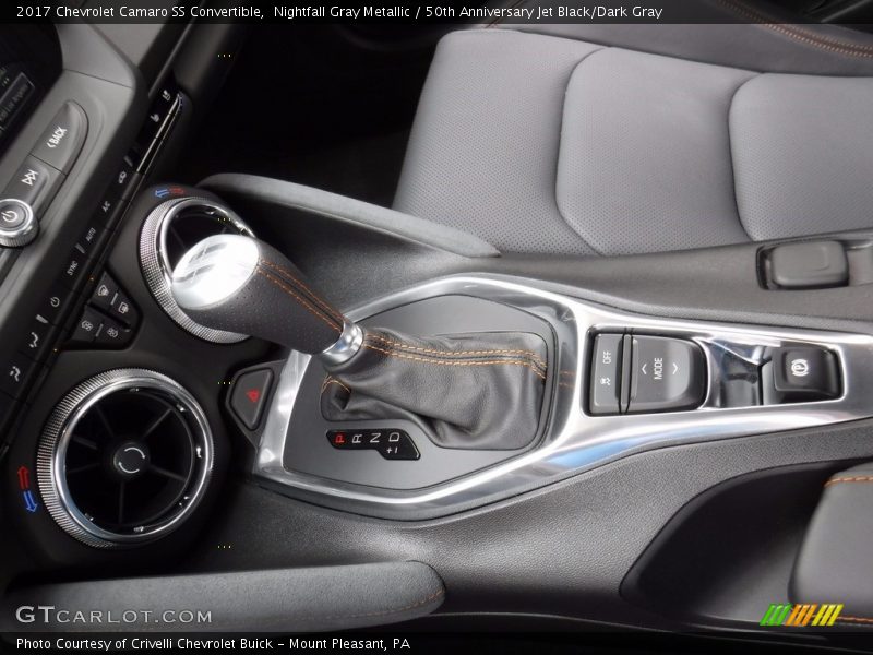 Nightfall Gray Metallic / 50th Anniversary Jet Black/Dark Gray 2017 Chevrolet Camaro SS Convertible