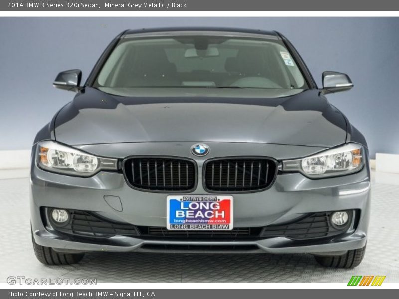 Mineral Grey Metallic / Black 2014 BMW 3 Series 320i Sedan