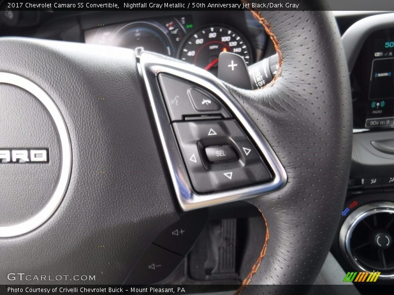 Nightfall Gray Metallic / 50th Anniversary Jet Black/Dark Gray 2017 Chevrolet Camaro SS Convertible