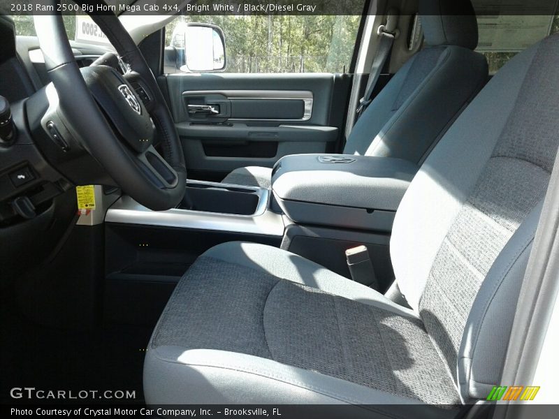 Bright White / Black/Diesel Gray 2018 Ram 2500 Big Horn Mega Cab 4x4
