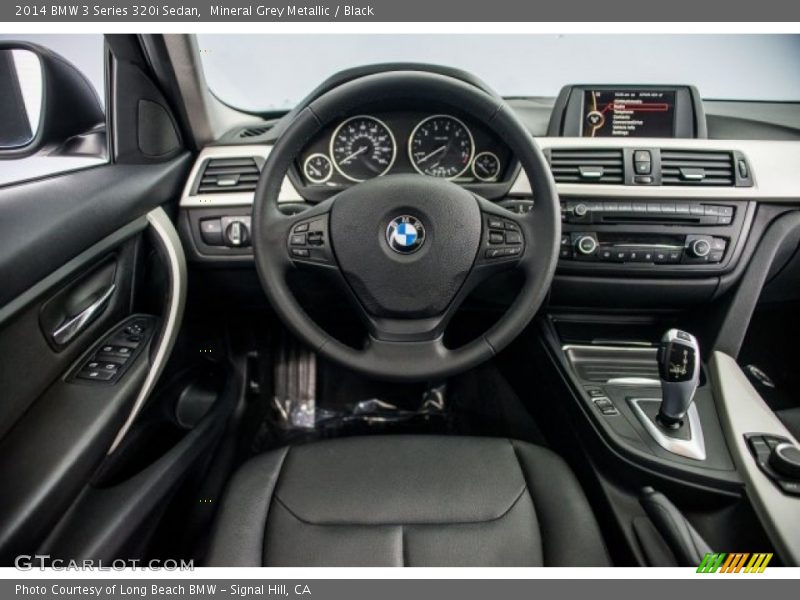 Mineral Grey Metallic / Black 2014 BMW 3 Series 320i Sedan
