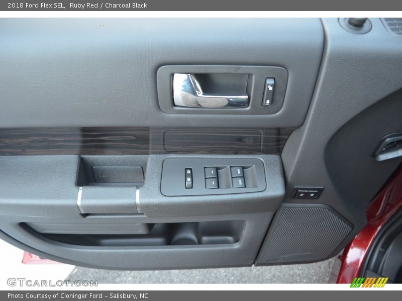 Ruby Red / Charcoal Black 2018 Ford Flex SEL