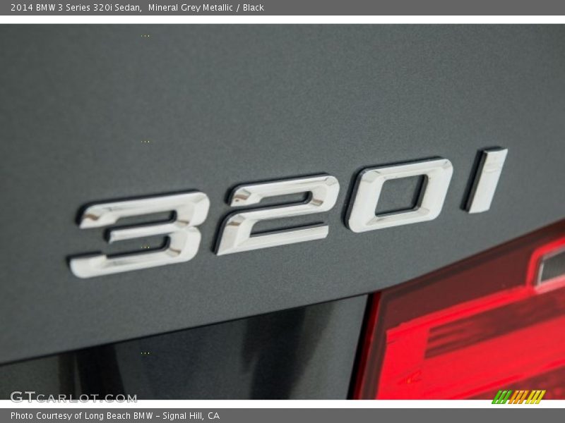 Mineral Grey Metallic / Black 2014 BMW 3 Series 320i Sedan