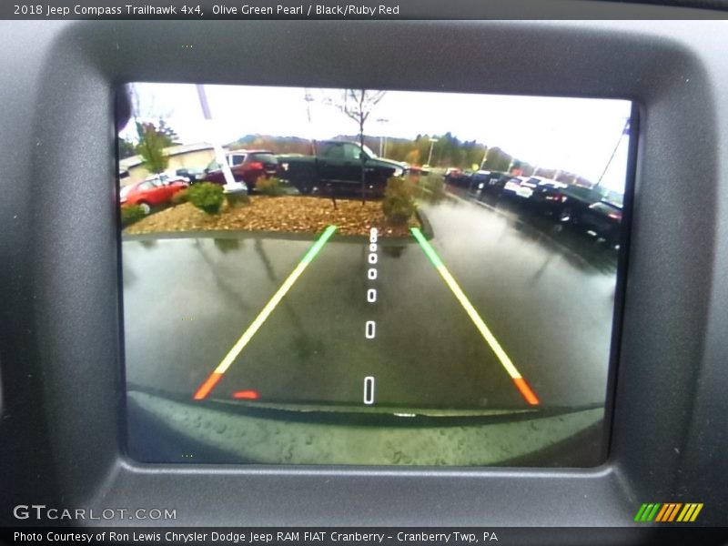 Olive Green Pearl / Black/Ruby Red 2018 Jeep Compass Trailhawk 4x4