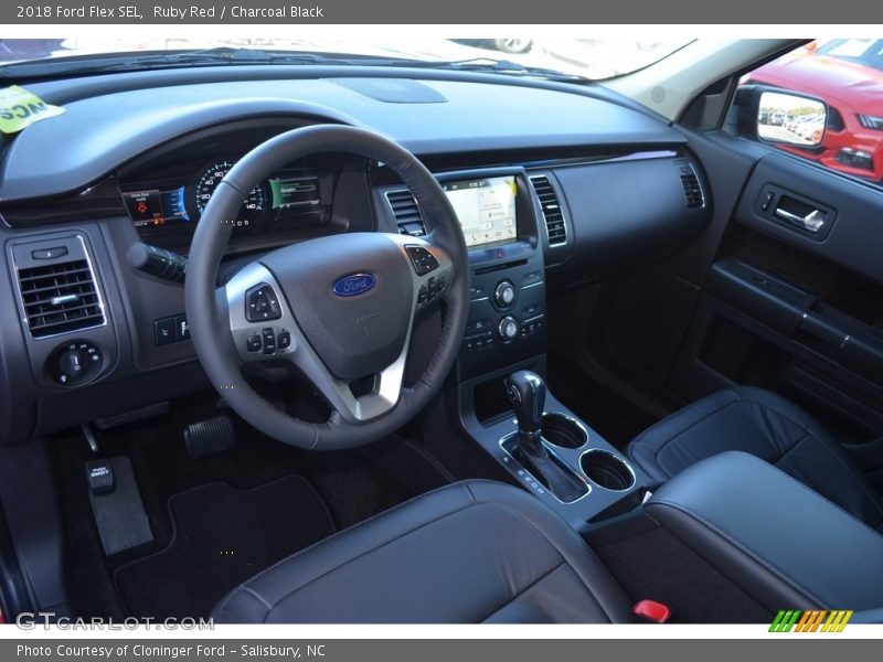 Ruby Red / Charcoal Black 2018 Ford Flex SEL