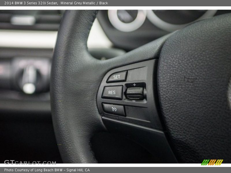 Mineral Grey Metallic / Black 2014 BMW 3 Series 320i Sedan