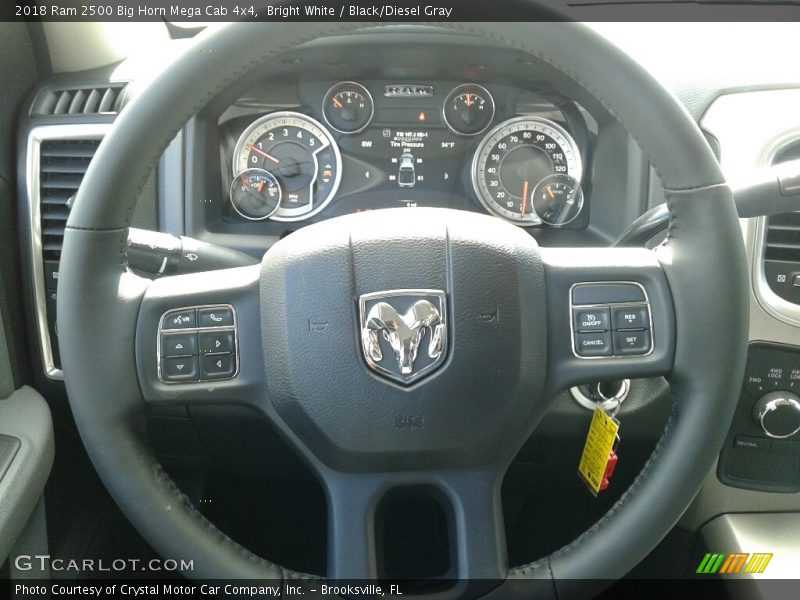  2018 2500 Big Horn Mega Cab 4x4 Steering Wheel