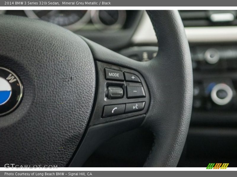 Mineral Grey Metallic / Black 2014 BMW 3 Series 320i Sedan