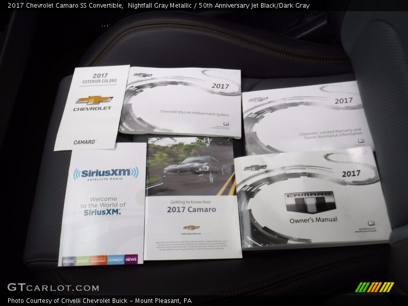 Nightfall Gray Metallic / 50th Anniversary Jet Black/Dark Gray 2017 Chevrolet Camaro SS Convertible