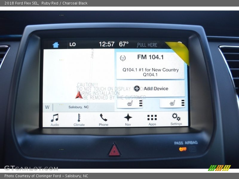 Ruby Red / Charcoal Black 2018 Ford Flex SEL