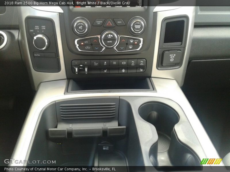 Bright White / Black/Diesel Gray 2018 Ram 2500 Big Horn Mega Cab 4x4