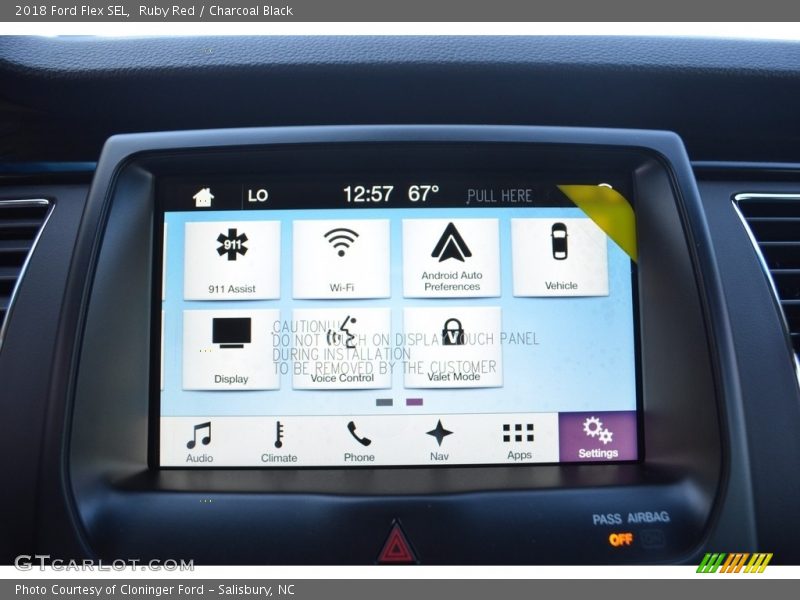 Ruby Red / Charcoal Black 2018 Ford Flex SEL