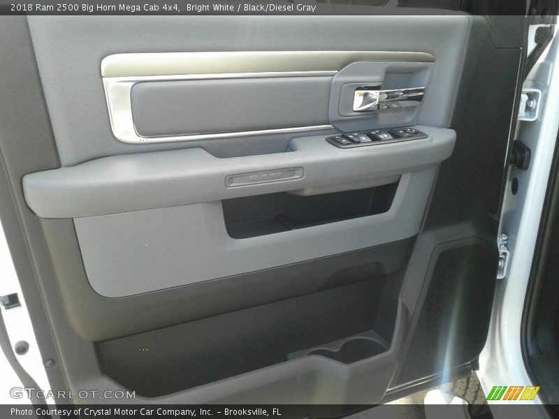 Bright White / Black/Diesel Gray 2018 Ram 2500 Big Horn Mega Cab 4x4