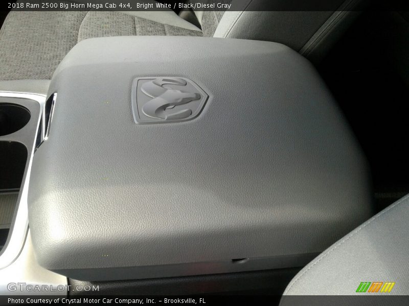 Bright White / Black/Diesel Gray 2018 Ram 2500 Big Horn Mega Cab 4x4