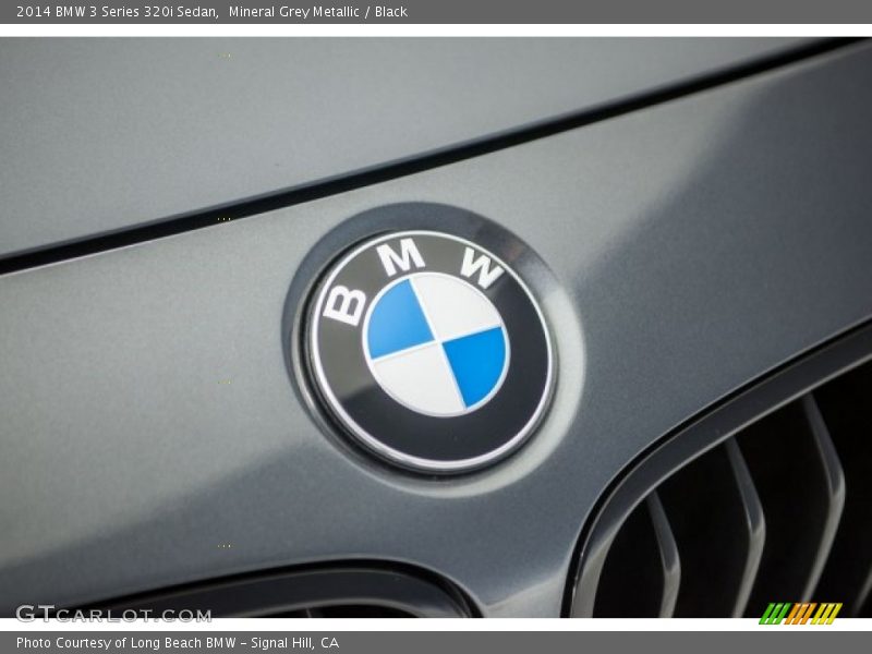 Mineral Grey Metallic / Black 2014 BMW 3 Series 320i Sedan