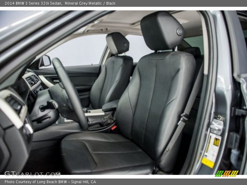 Mineral Grey Metallic / Black 2014 BMW 3 Series 320i Sedan