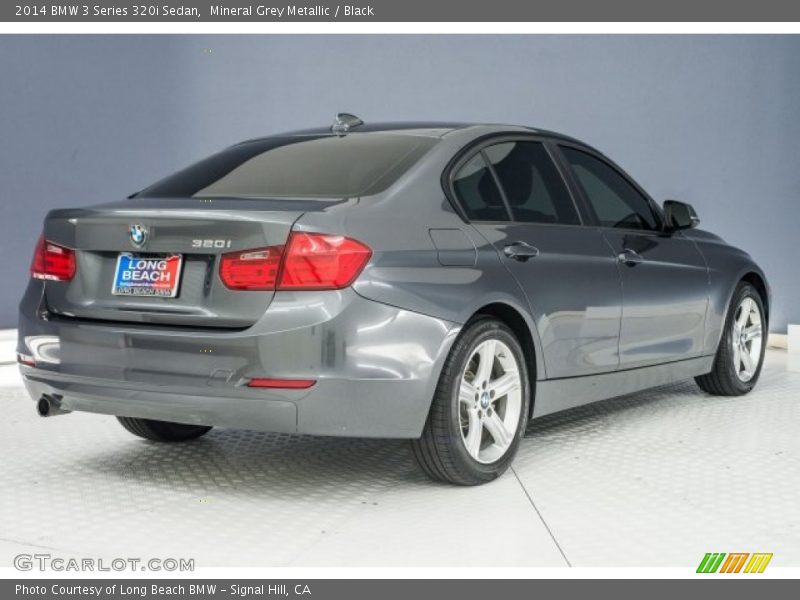 Mineral Grey Metallic / Black 2014 BMW 3 Series 320i Sedan