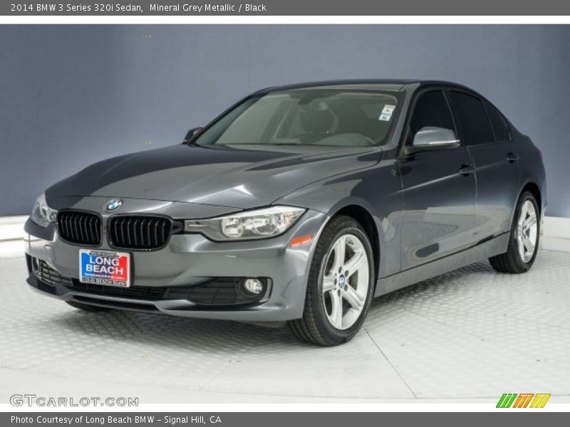 Mineral Grey Metallic / Black 2014 BMW 3 Series 320i Sedan
