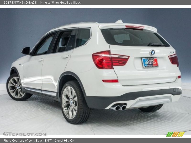 Mineral White Metallic / Black 2017 BMW X3 sDrive28i
