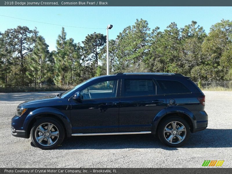 Contusion Blue Pearl / Black 2018 Dodge Journey Crossroad