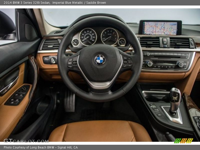 Imperial Blue Metallic / Saddle Brown 2014 BMW 3 Series 328i Sedan
