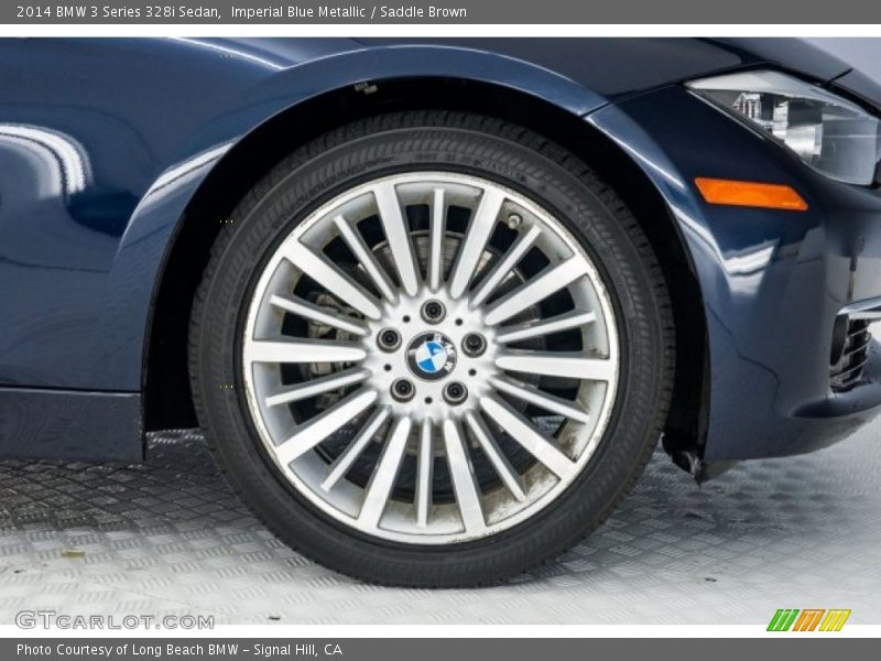 Imperial Blue Metallic / Saddle Brown 2014 BMW 3 Series 328i Sedan
