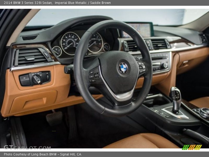 Imperial Blue Metallic / Saddle Brown 2014 BMW 3 Series 328i Sedan