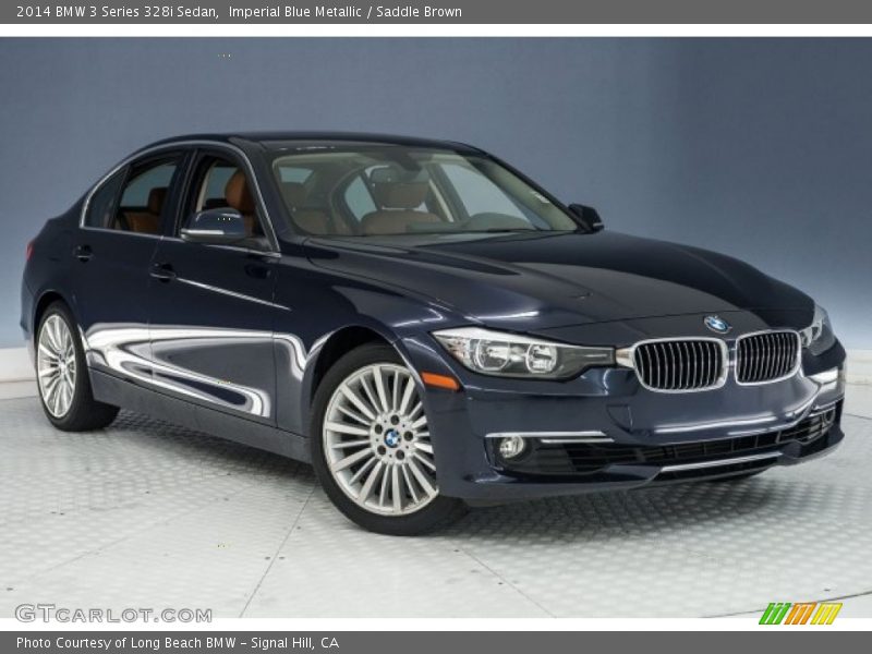 Imperial Blue Metallic / Saddle Brown 2014 BMW 3 Series 328i Sedan