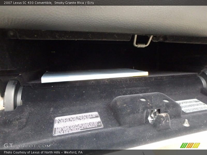 Smoky Granite Mica / Ecru 2007 Lexus SC 430 Convertible