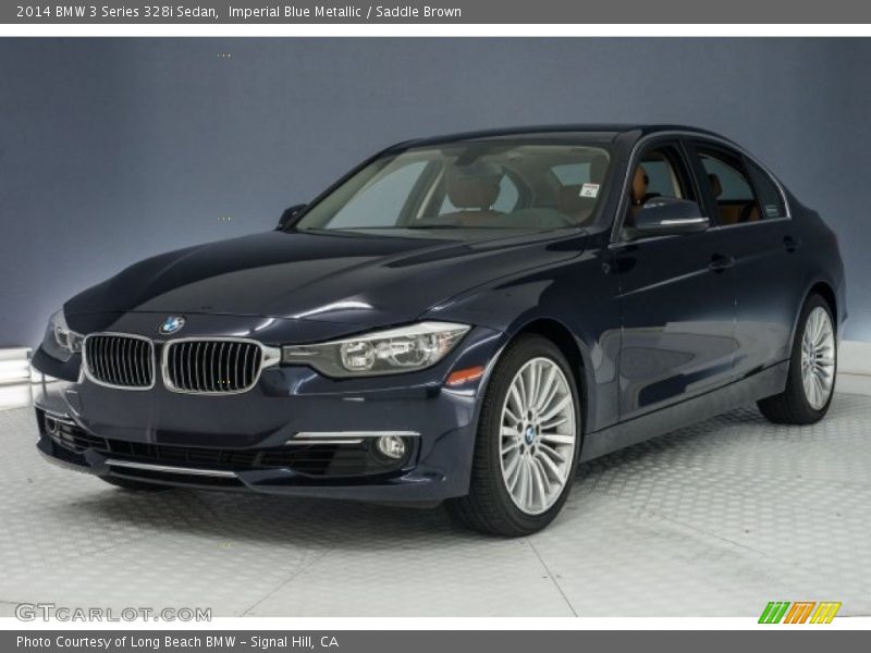 Imperial Blue Metallic / Saddle Brown 2014 BMW 3 Series 328i Sedan
