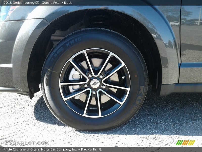 Granite Pearl / Black 2018 Dodge Journey SE