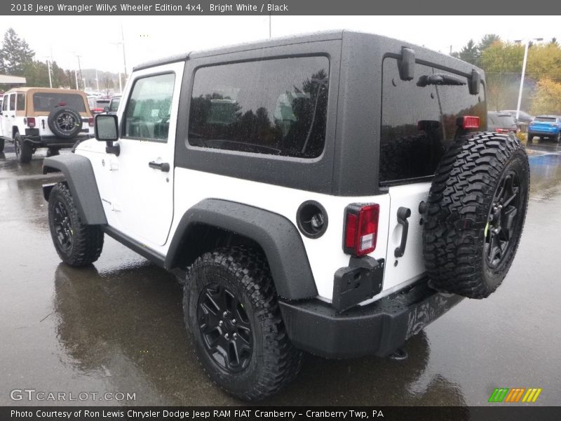 Bright White / Black 2018 Jeep Wrangler Willys Wheeler Edition 4x4