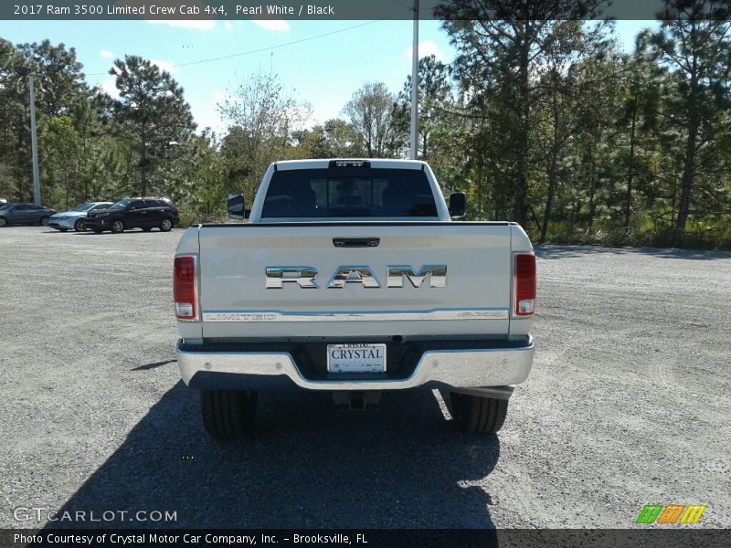 Pearl White / Black 2017 Ram 3500 Limited Crew Cab 4x4
