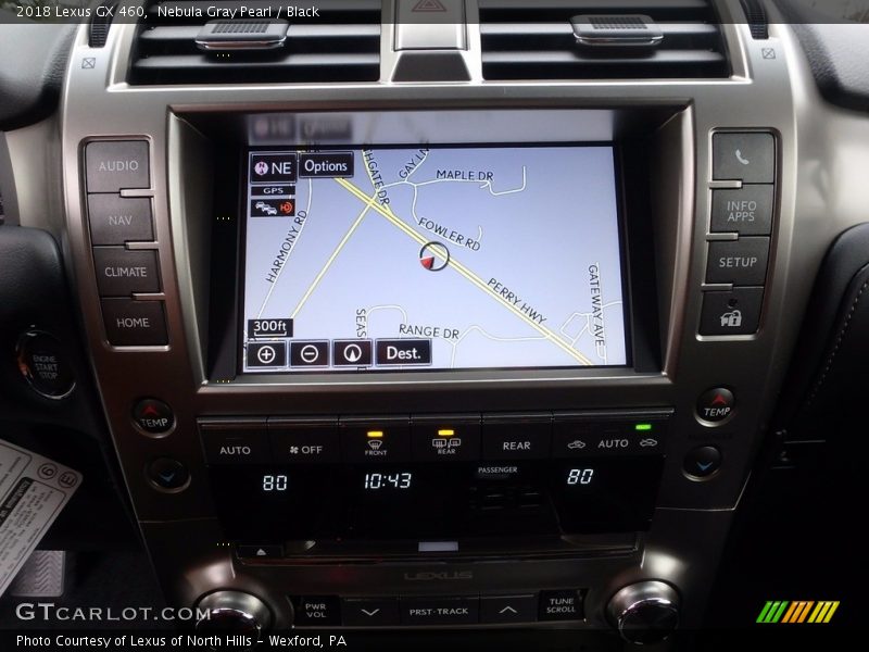 Navigation of 2018 GX 460