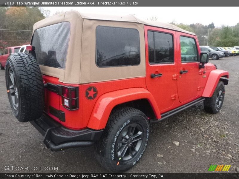 Firecracker Red / Black 2018 Jeep Wrangler Unlimited Freedom Edition 4X4