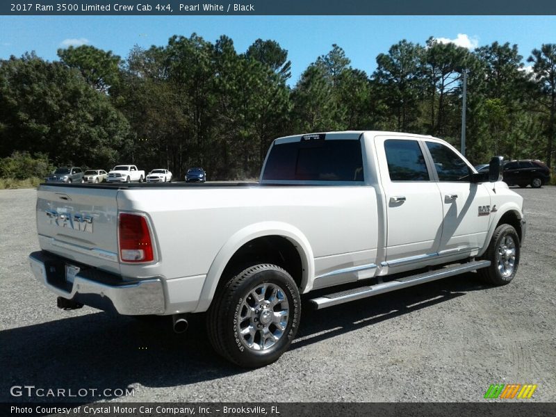 Pearl White / Black 2017 Ram 3500 Limited Crew Cab 4x4