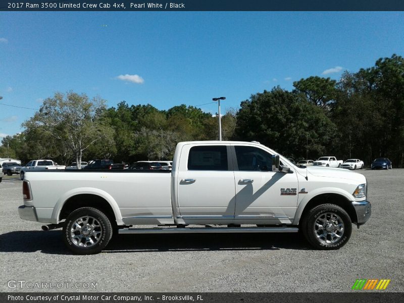 Pearl White / Black 2017 Ram 3500 Limited Crew Cab 4x4