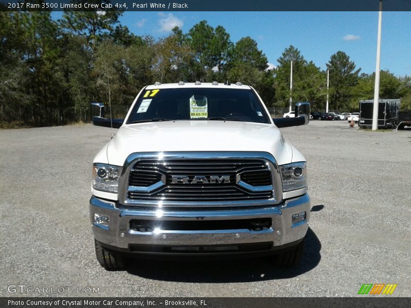 Pearl White / Black 2017 Ram 3500 Limited Crew Cab 4x4