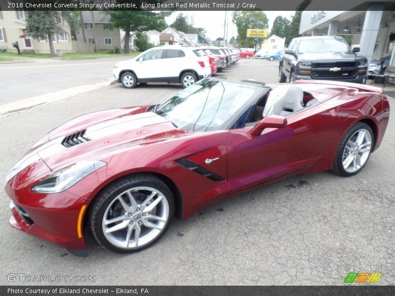 Long Beach Red Metallic Tintcoat / Gray 2018 Chevrolet Corvette Stingray Convertible