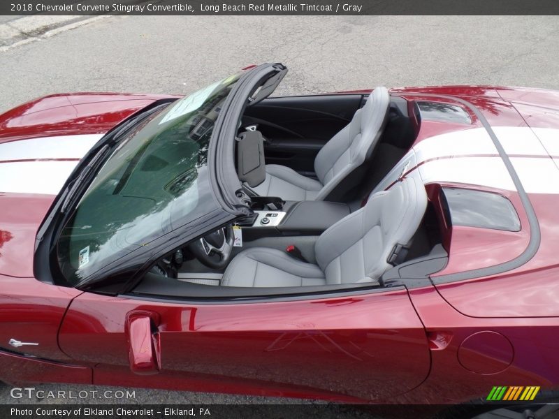 Long Beach Red Metallic Tintcoat / Gray 2018 Chevrolet Corvette Stingray Convertible